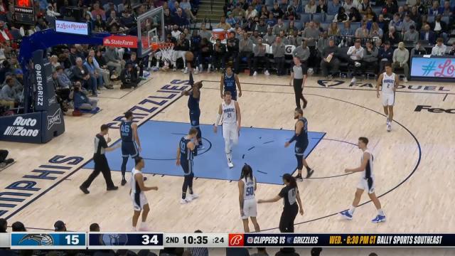 Cole Anthony with an and one vs the Memphis Grizzlies