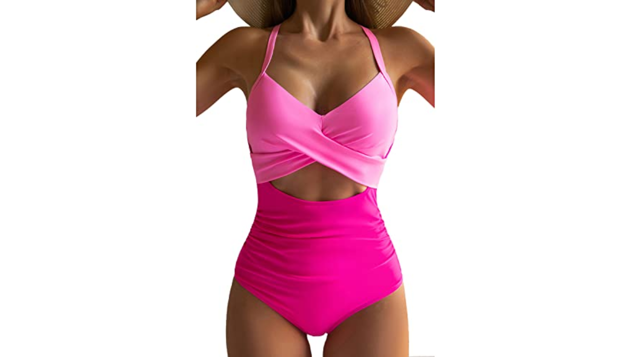 Eomenie One Piece Swimdress Swimsuits for Women Tummy Control Swim Dresses  Skirt Bathing Suit at  Women's Clothing store