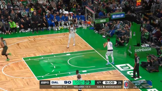 Grant Williams with a 2-pointer vs the Dallas Mavericks