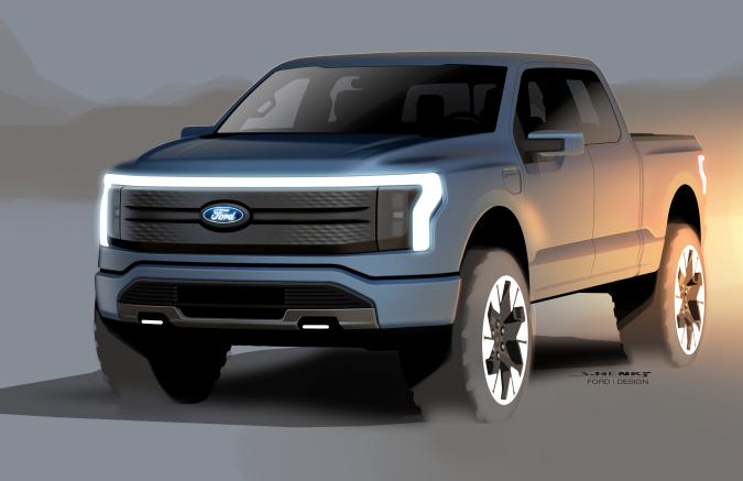 Ford Unveils Its Electric F 150 With 300 Miles Of Range And 563hp Engadget