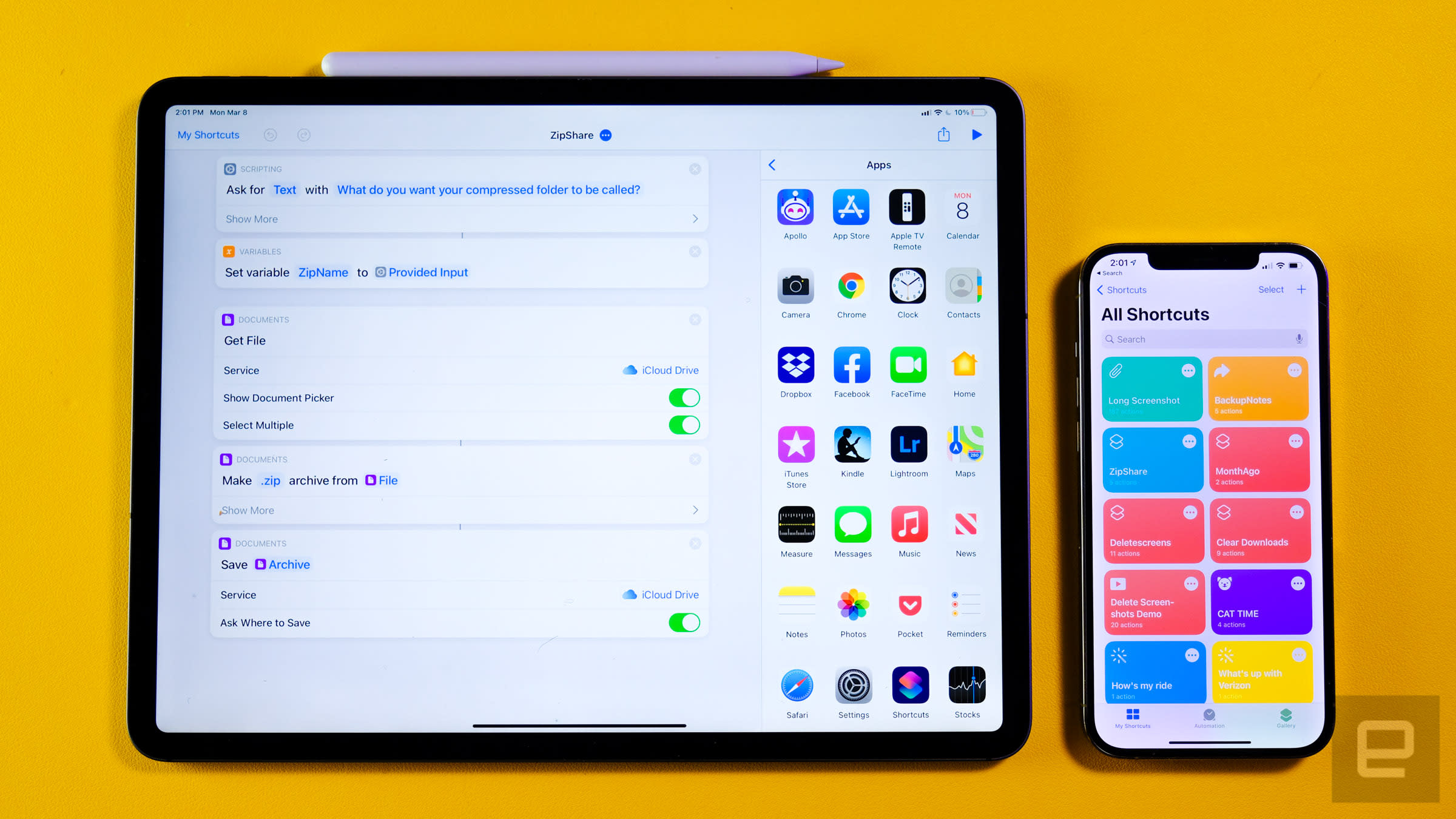 adding shortcuts to iphone