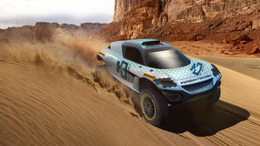 A render of the car that will be used in the Extreme H off-road racing series.