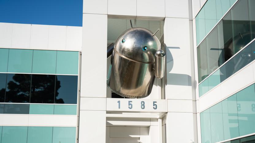 MOUNTAIN VIEW, UNITED STATES - 2020/02/23: Google Android robot seen at Google campus. (Photo by Alex Tai/SOPA Images/LightRocket via Getty Images)