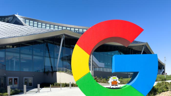 SAN JOSE, CA - JANUARY 20: A signage is displayed outside Google's new Bay View campus on January 20, 2023 in San Jose, California. (Photo by Zhang Yi/VCG via Getty Images)