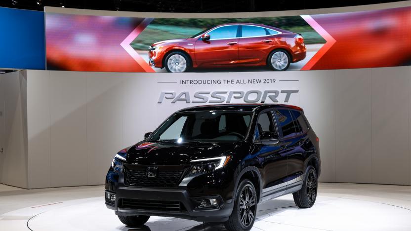 111th Annual Chicago Auto Show opens its doors for the media preview at McCormick Place in Chicago, Illinois, USA on February 7, 2019. A Honda Passport AWD Sport is on display at the Chicago Auto Show. The Show will be open for public February 9 to 18, after 2 days media previews. (Photo by Bilgin Sasmaz/NurPhoto via Getty Images)