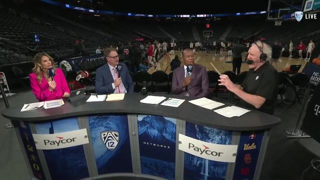 Bill Walton being Bill Walton at the 2023 Pac-12 Men's Basketball Tournament