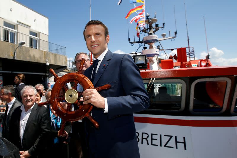 Exclusive: Macron lays ground for netting Brexit ...