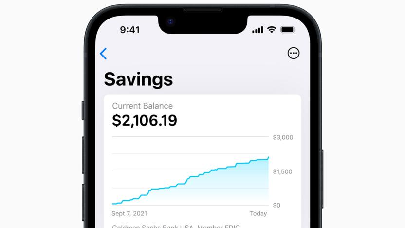 Apple Card savings account