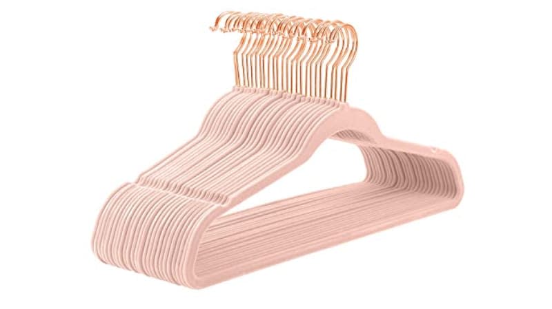 MIZGI Premium Kids Velvet Hangers (Pack of 50) 14 Wide with