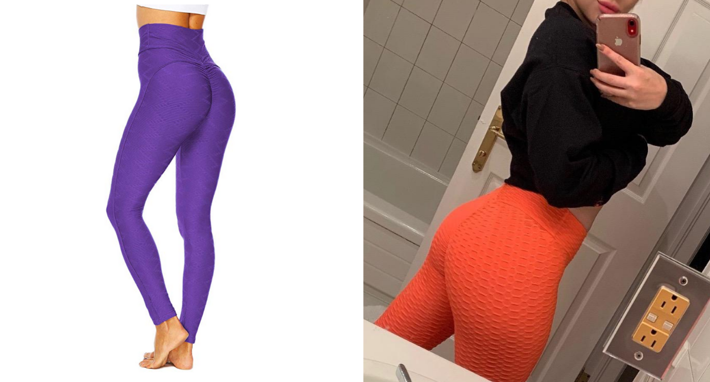 bum hugging gym leggings