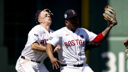 Yahoo Sports - O'Neill required eight stitches after a violent collision caused his head to snap back and left him and Rafael Devers sprawled on the the outfield turf at Fenway