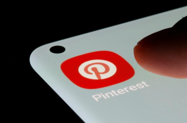 Pinterest app is seen on a smartphone in this illustration taken, July 13, 2021. REUTERS/Dado Ruvic/Illustration