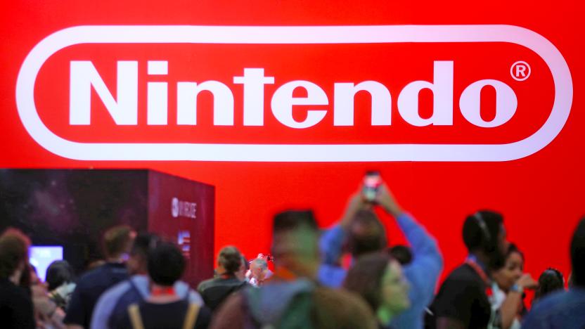 The Nintendo booth is shown at the E3 2017 Electronic Entertainment Expo in Los Angeles, California, U.S. June 13, 2017.  