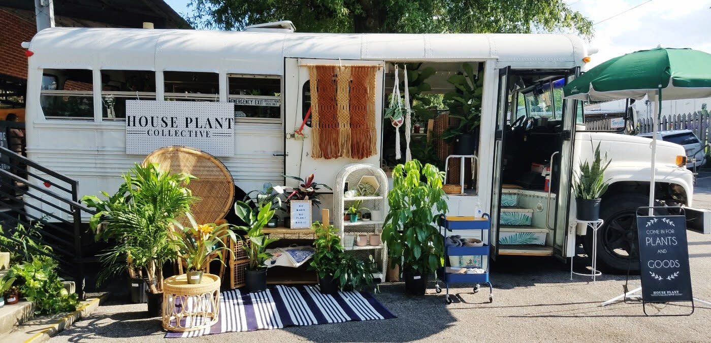 This Vintage School Bus Brings the Joy of Houseplants to People During the Pandemic