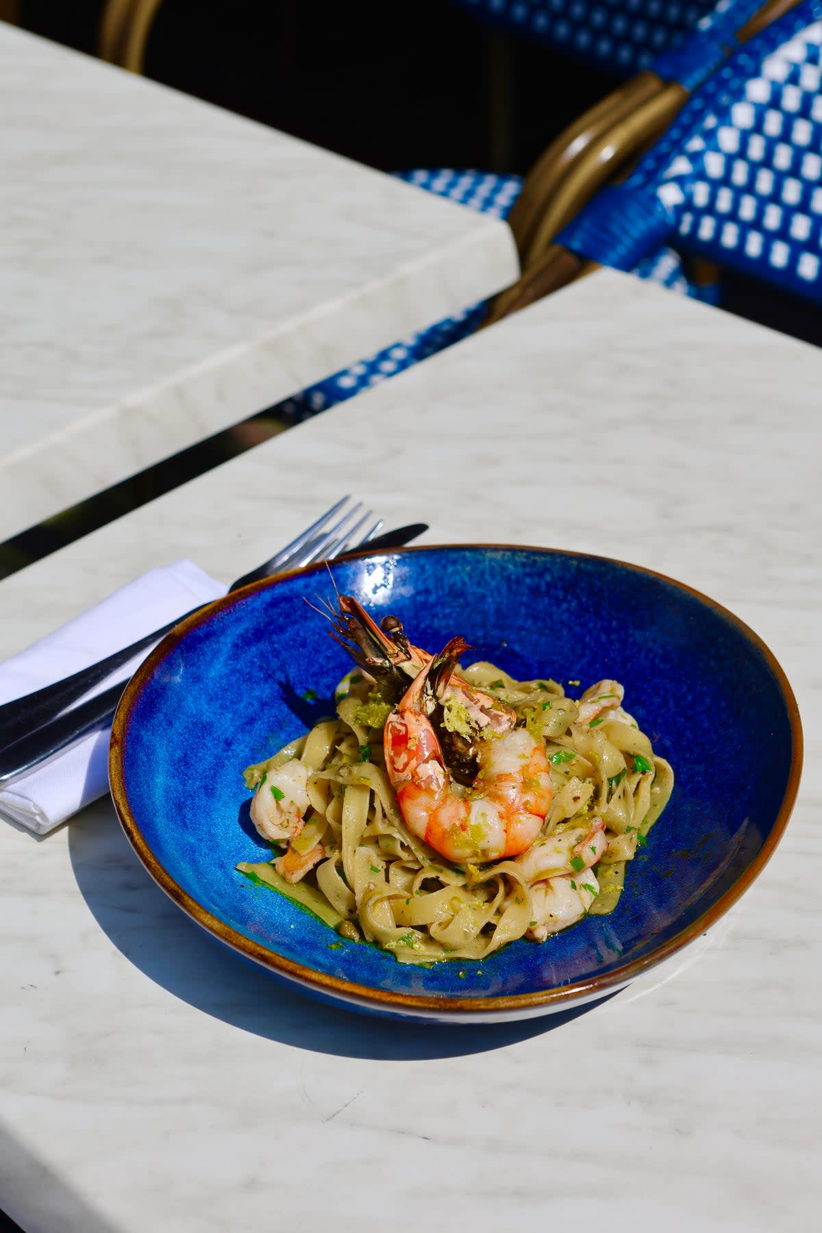 A prawn and anchovy pappardelle recipe that's perfect for the heatwave