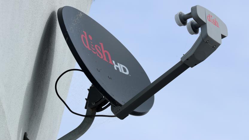 A Dish Network satellite dish is shown on a residential home in Encinitas, California, U.S., November 8, 2017. REUTERS/Mike Blake