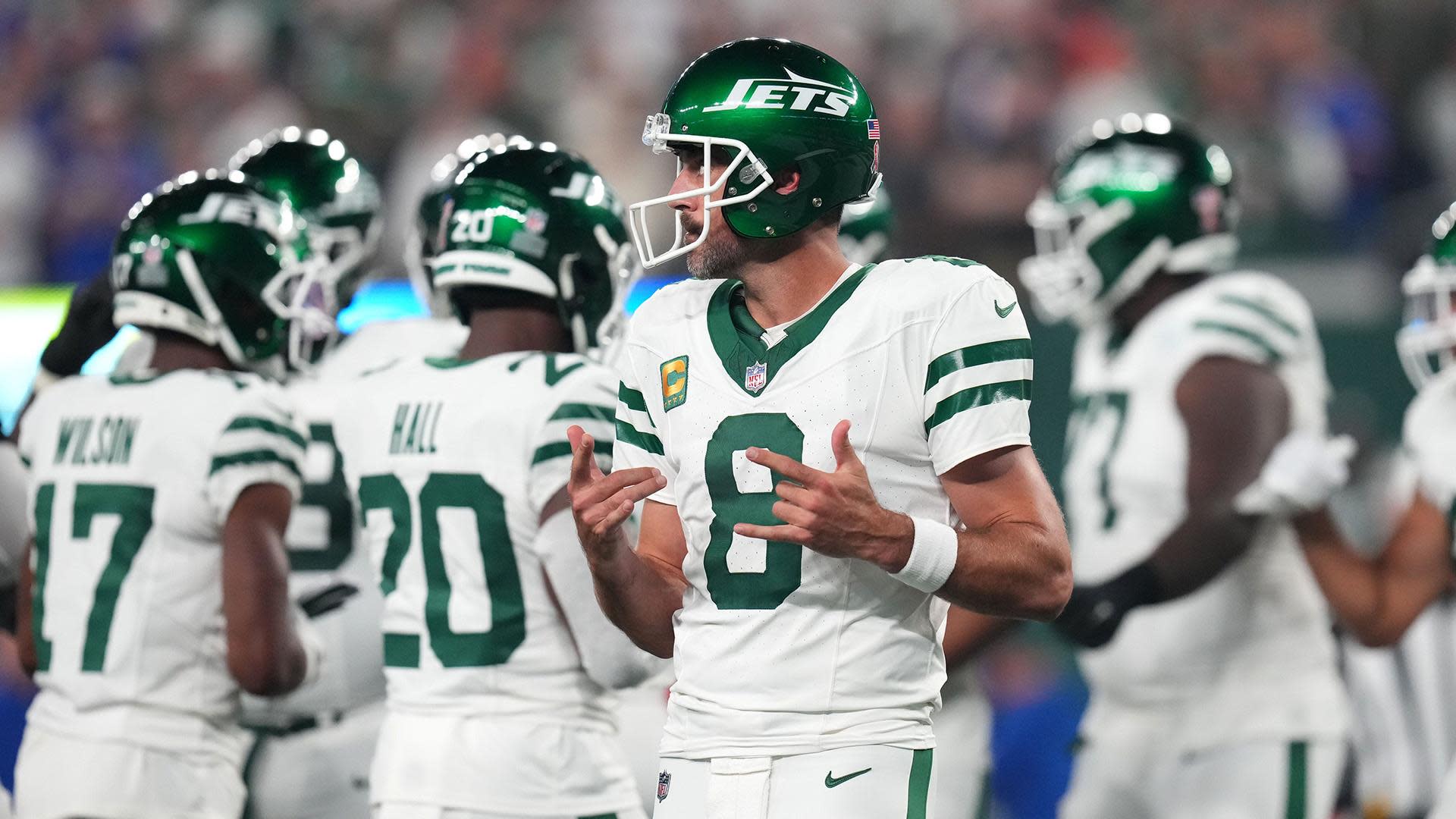 Aaron Rodgers in the building for Sunday Night Football vs. Chiefs