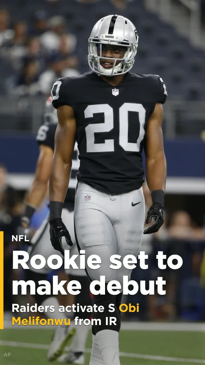 Raiders activate rookie S Obi Melifonwu from IR