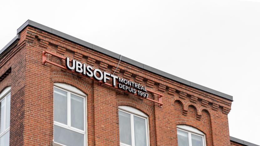 Montreal, QC, Canada - September 6, 2021: Ubisoft Montreal sign at their headquarters in Montreal, QC, Canada. Ubisoft is a Canadian video game developer and a studio of Ubisoft.