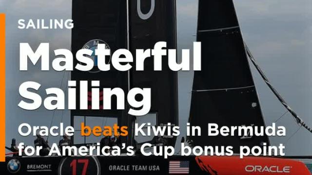 Oracle beats Kiwis in Bermuda for America's Cup bonus point