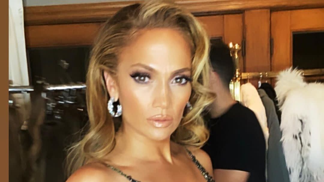 Jennifer Lopez's Gym Look Includes a Strappy Sports Bra and a Black Birkin