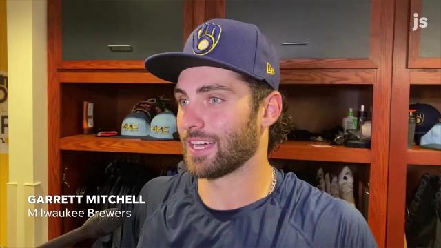 Garrett Mitchell on his first MLB home run – game-tying homer against the Pirates