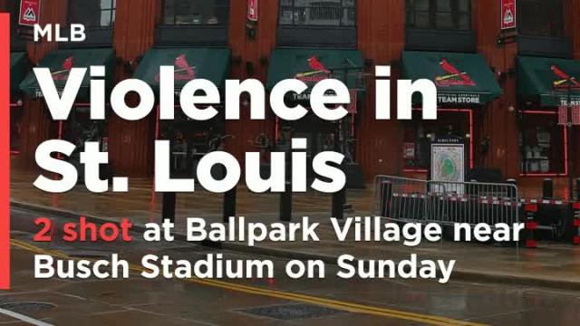 Two men were shot near Busch Stadium in St. Louis on Sunday night