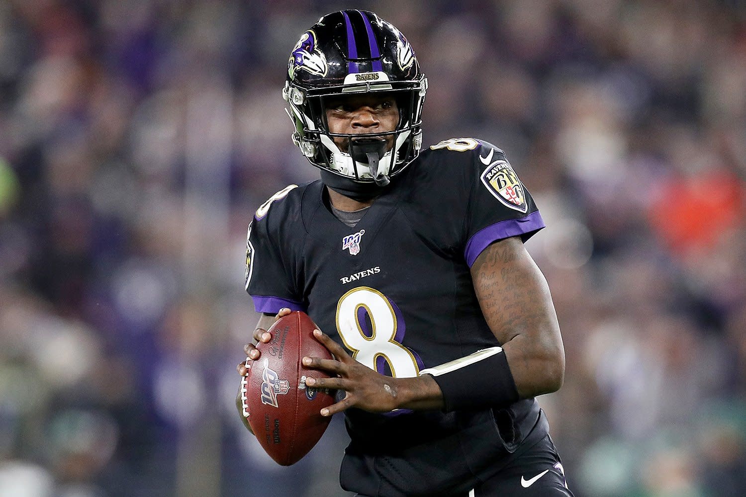 Baltimore Ravens Quarterback Lamar Jackson Breaks Michael Vick’s
