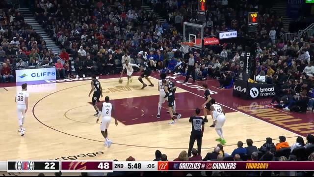 Darius Garland with a 2-pointer vs the LA Clippers