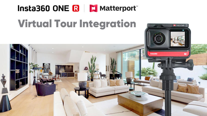 Insta360 One R Matterport virtual tour integration.