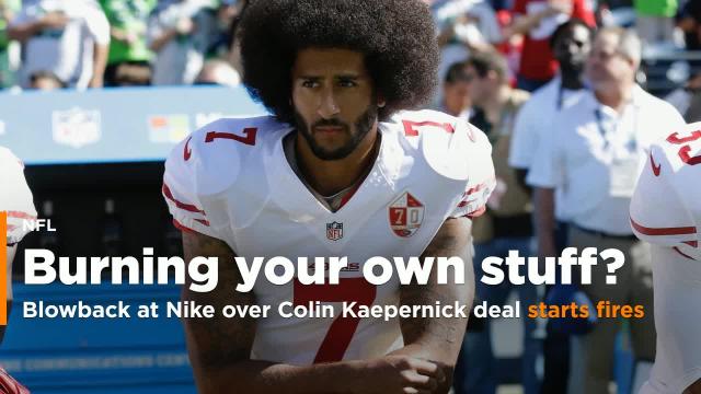 People are lighting their Nike gear on fire to protest using Colin Kaepernick in ad campaign