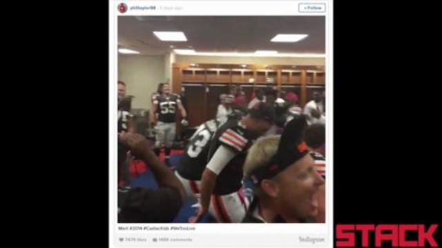 Brian Hoyer and the Cleveland Browns Get Down With a Locker Room Victory Dance
