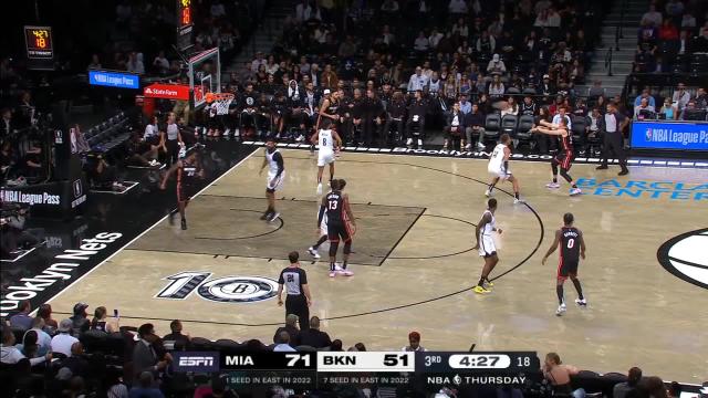 Max Strus with a dunk vs the Brooklyn Nets