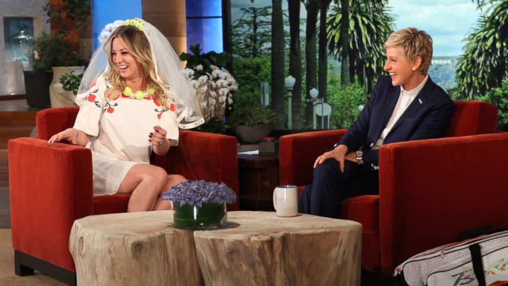 Watch Kaley Cuoco Get Married On Ellen