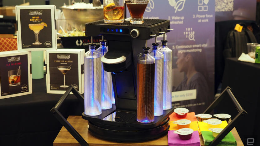 Image of the Black + Decker bev cordless cocktail dispenser.