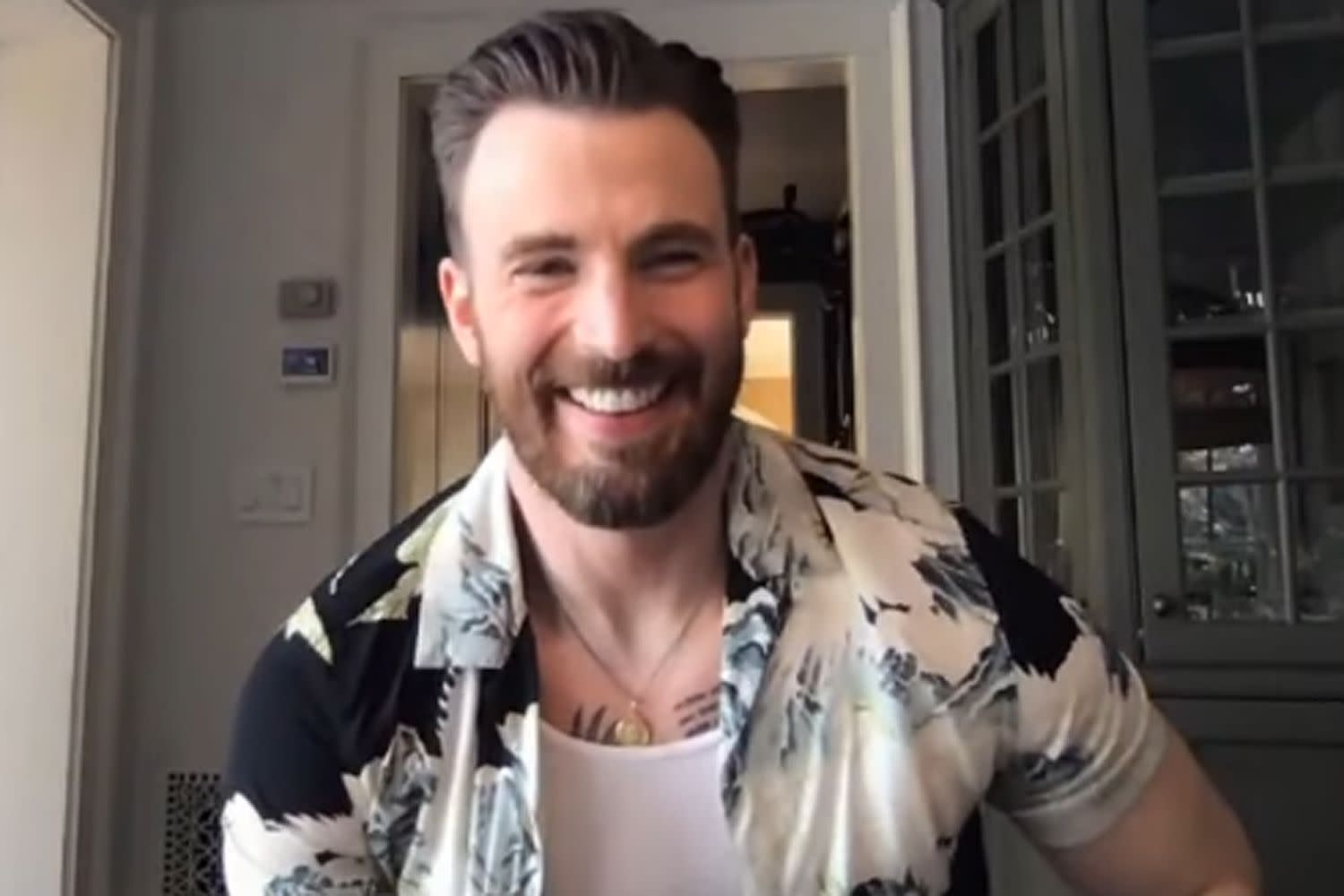 Chris Evans Gives a Rare Glimpse of His Chest Tattoos — and the ...
