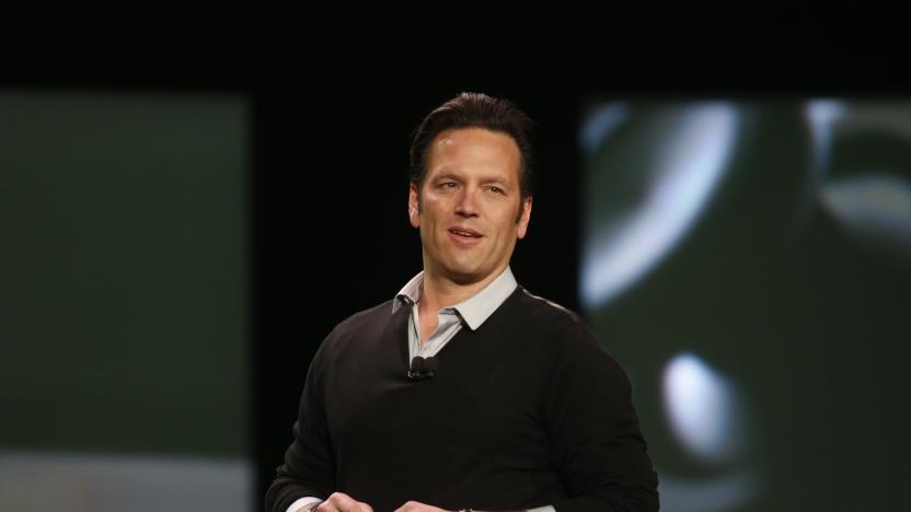 Phil Spencer, corporate vice president for Microsoft Studios, speaks during a press event unveiling Microsoft's new Xbox in Redmond, Washington May 21, 2013.  REUTERS/Nick Adams  (UNITED STATES - Tags: SCIENCE TECHNOLOGY ENTERTAINMENT)