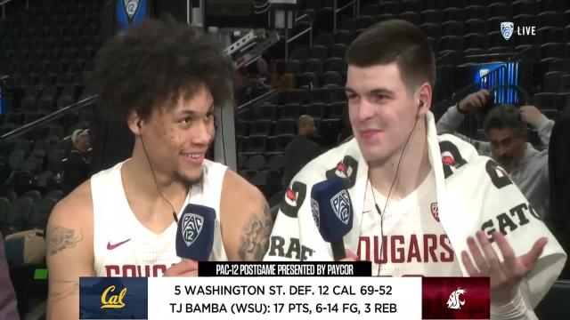 WSU’s DJ Rodman and Andrej Jakimovski break down win over Cal in the First Round of the Pac-12 Tournament