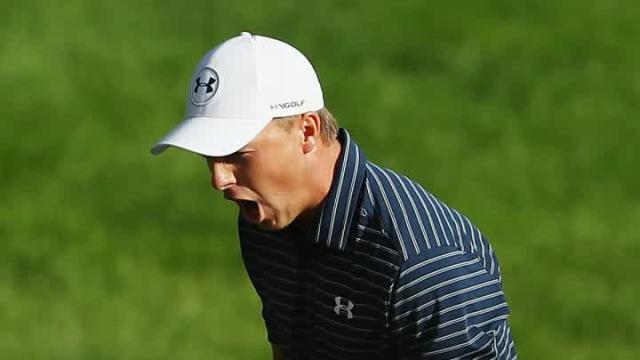 Jordan Spieth holes bunker shot to win Travelers playoff