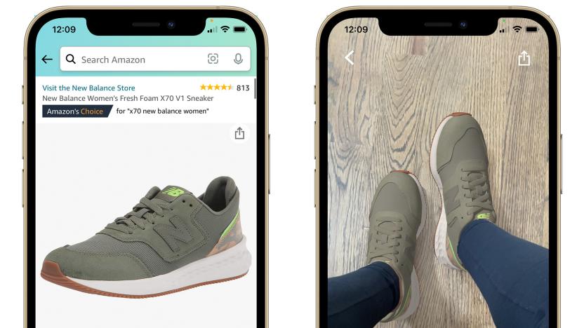 Amazon Virtual Try-On for New Balance shoes