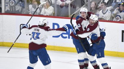 Associated Press - Artturi Lehkonen had a goal and assist and the Colorado Avalanche scored four goals in the second period in a 5-2 win over the Winnipeg Jets on Tuesday night to tie the first-round