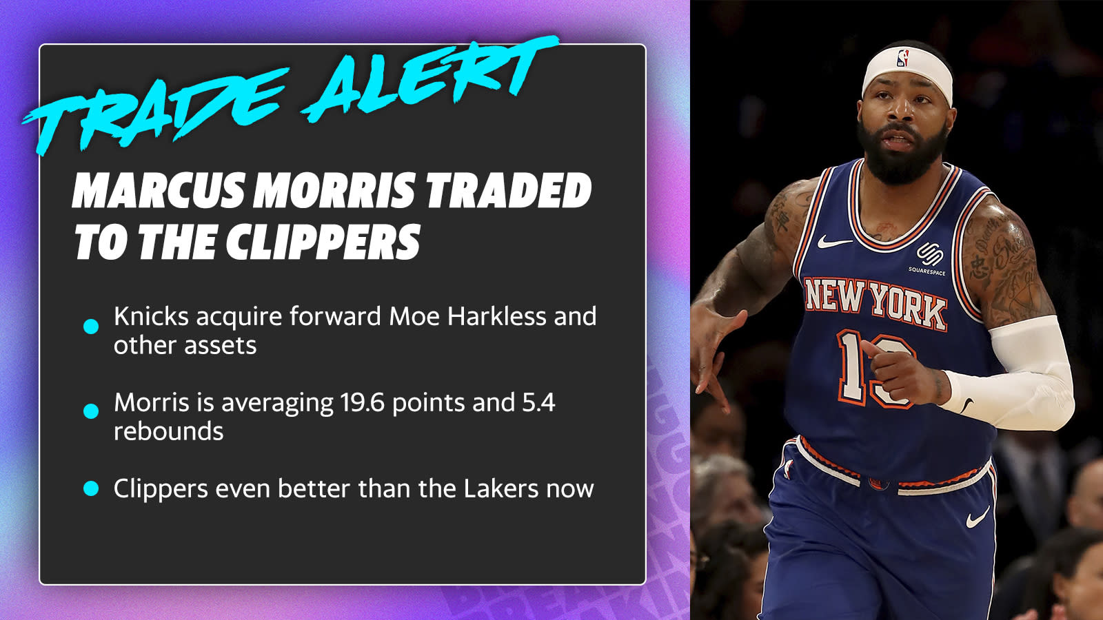 Clippers Trade for Marcus Morris, Send Out Moe Harkless, Jerome Robinson,  and Picks - Clips Nation