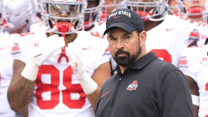 Getty Images - WEST LAFAYETTE, INDIANA - OCTOBER 14: Head coach Ryan Day Ohio State Buckeyes takes the field prior to the game against the Purdue Boilermakers at Ross-Ade Stadium on October 14, 2023 in West Lafayette, Indiana. (Photo by Justin Casterline/Getty Images)