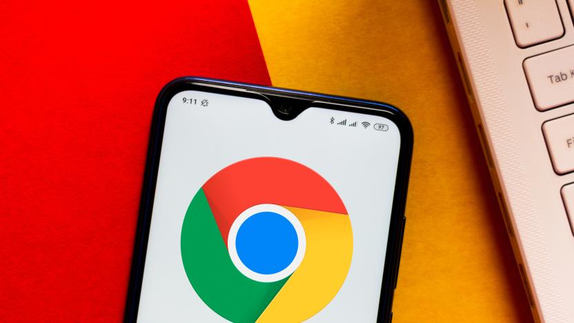 BRAZIL - 2020/03/28: In this photo illustration the Google Chrome logo is displayed on a smartphone. (Photo Illustration by Rafael Henrique/SOPA Images/LightRocket via Getty Images)