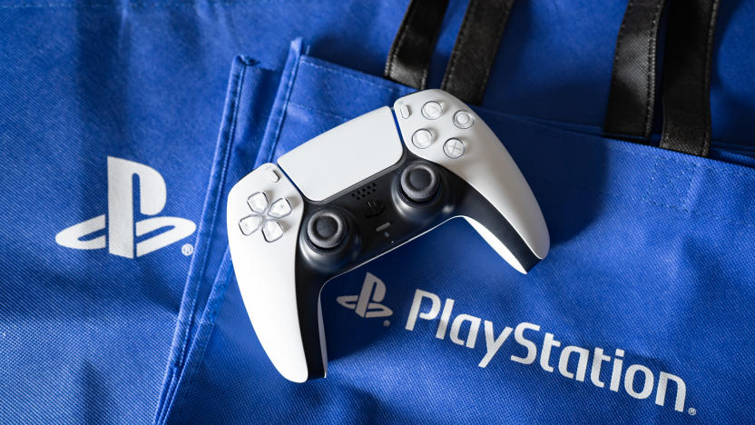 Bangkok, Thailand - December 27, 2022: Playstation 5's DualSense game controller and Playstation logo.