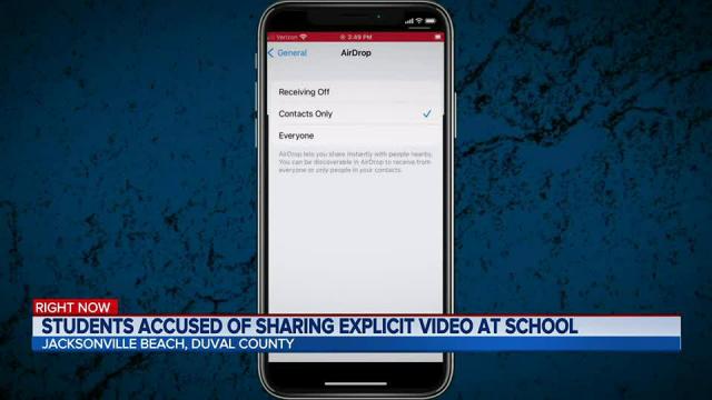 Grl Scol Sexye Dawnlod - Video of students having sex AirDropped to students at Duval County middle  school