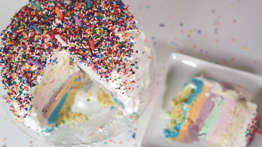 How to Make a Festive Birthday Ice Cream Cake Without Really Trying