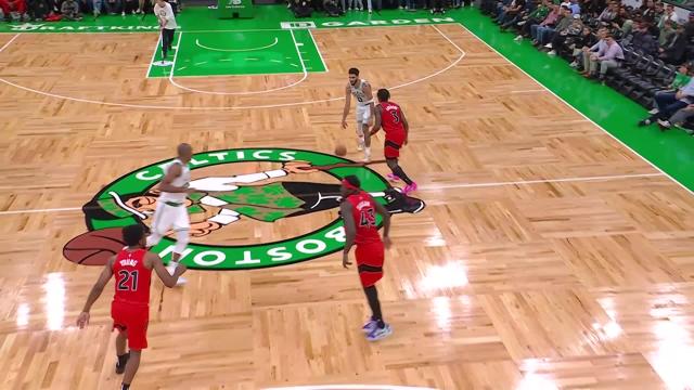 Jayson Tatum with a 2-pointer vs the Toronto Raptors