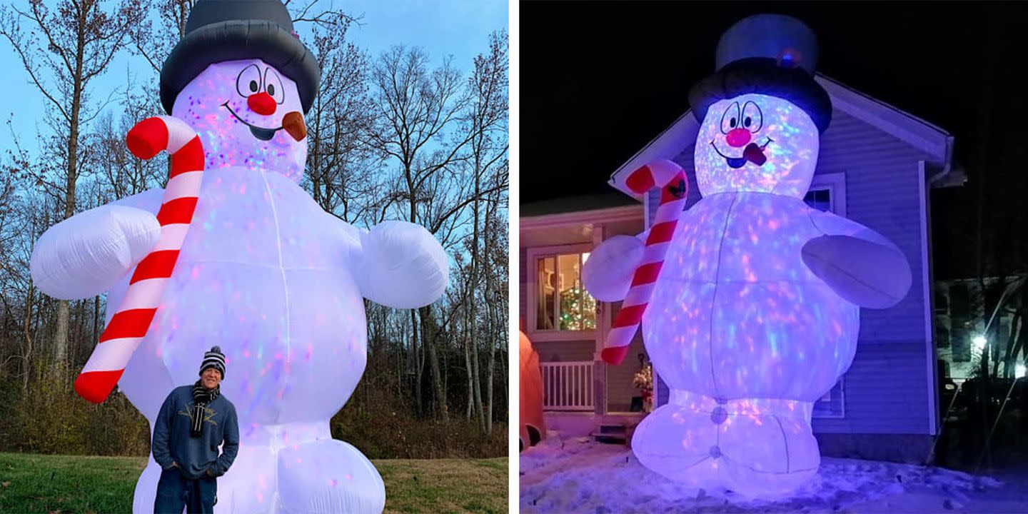 This Giant Inflatable Frosty The Snowman Is Taller Than Your House And