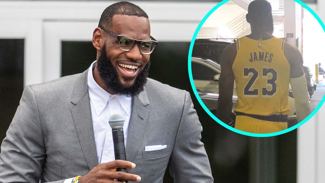 Lebron James Shows Off His Lakers Uniform For The First Time Pics